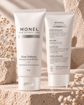 Protection Fluid SPF 50+ de MONEL Skin Science Labs, vistas frontal y posterior, 30 g